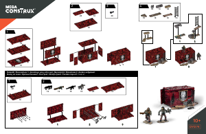 Handleiding Mega Construx set DYD74 Call of Duty Huurlingen wapenopslag