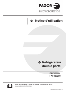 Mode d’emploi Fagor FAF8282D Réfrigérateur combiné