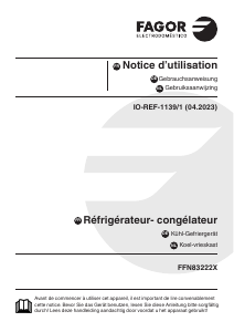 Mode d’emploi Fagor FFN83222X Réfrigérateur combiné