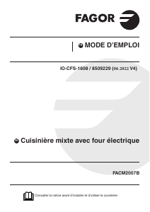 Mode d’emploi Fagor FACM2007S Cuisinière