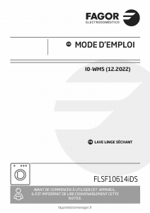 Mode d’emploi Fagor FLSF10614IDS Lave-linge séchant