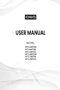 Handleiding Chiq WTL65FDW Wasmachine