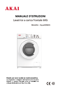 Manual Akai AQUA6046AS Washing Machine