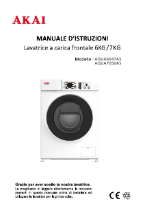 Manuale Akai AQUA6047AS Lavatrice