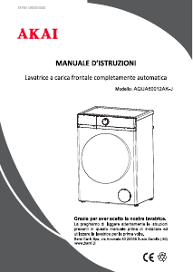 Manual de uso Akai AQUA60012AK-J Lavadora
