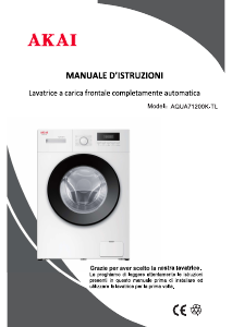 Manuale Akai AQUA71200K-TL Lavatrice