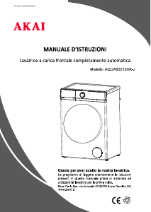Manuale Akai AQUA80012AK-J Lavatrice