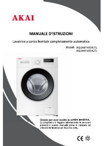 Manuale Akai AQUA81400K-TL Lavatrice