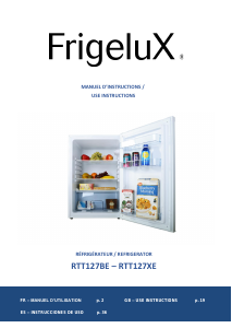 Mode d’emploi Frigelux RTT127XE Réfrigérateur
