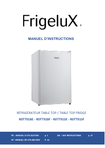 Mode d’emploi Frigelux R0TT91BE Réfrigérateur