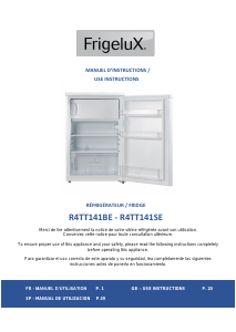 Mode d’emploi Frigelux R4TT141BE Réfrigérateur