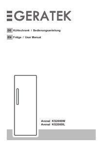 Manual Geratek Arenal KS2000W Refrigerator