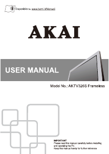 Manual Akai AKTV326S LED Television