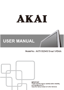 Manual Akai AKTV3234S LED Television
