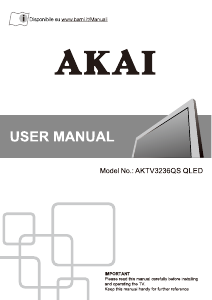 Manual Akai AKTV3236QS LED Television