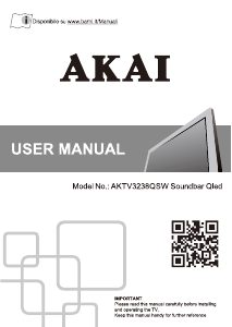 Manual Akai AKTV3238QSW LED Television