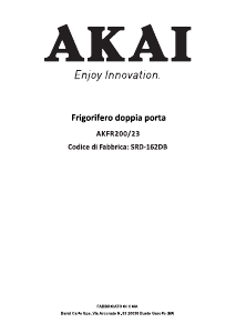 Manual Akai AKFR200/23 Fridge-Freezer
