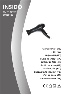 Használati útmutató Insido HD-119518.6 Hajszárító