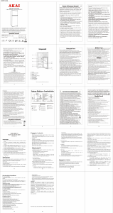 Manuale Akai AKFR247L Frigorifero-congelatore