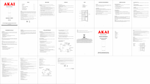 Manuale Akai AKFR285L Frigorifero-congelatore