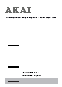 Manual Akai AKFR304W-TL Fridge-Freezer