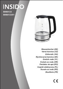 Manual Insido 89980123 Fierbător