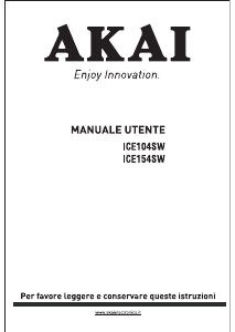 Manual Akai ICE154SW Fridge-Freezer