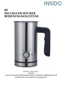 Bedienungsanleitung Insido EMF-500.10.1 Milchaufschäumer