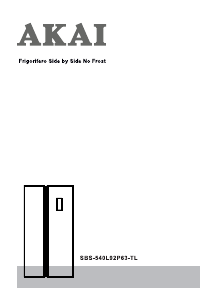 Manual Akai SBS-540L92P63-TL Fridge-Freezer