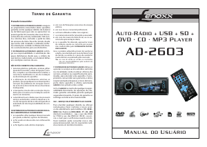 Manual Lenoxx AD-2603 Auto-rádio