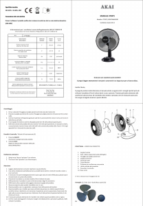 Manuale Akai VT3022 Ventilatore