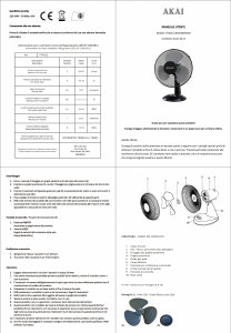 Manuale Akai VT4022 Ventilatore