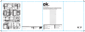 Manuale OK OFK 211 F W Frigorifero-congelatore