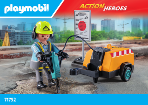 Manual de uso Playmobil set 71752 Action Heroes Obrero