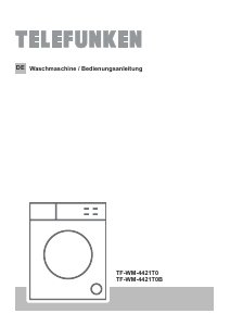 Bedienungsanleitung Telefunken TF-WM-4421T0 Waschmaschine