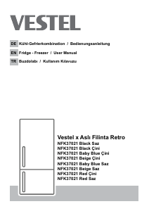 Bedienungsanleitung Vestel NFK37021 Kühl-gefrierkombination