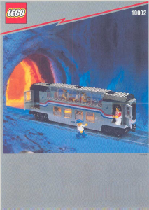 Bruksanvisning Lego set 10002 Trains Tågvagn