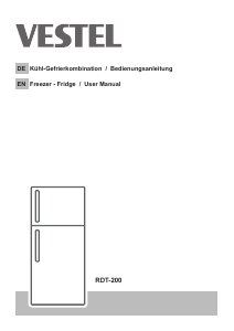 Bedienungsanleitung Vestel RDT-200 Kühl-gefrierkombination
