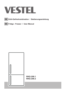 Bedienungsanleitung Vestel RKG-200.1 Kühl-gefrierkombination