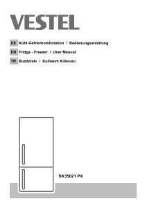 Bedienungsanleitung Vestel SK35021 PX Kühl-gefrierkombination