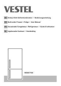 Bedienungsanleitung Vestel VEKK7155 Kühl-gefrierkombination