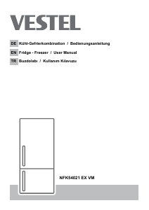 Bedienungsanleitung Vestel NFK54021 EX VM Kühl-gefrierkombination