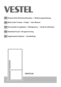 Brugsanvisning Vestel VEKK5126 Køle-fryseskab