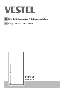 Bedienungsanleitung Vestel RKG-100.2 Kühl-gefrierkombination