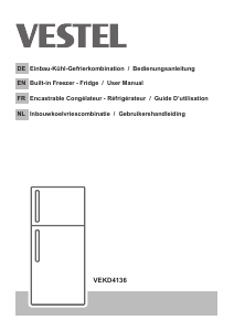 Bedienungsanleitung Vestel VEKD4136 Kühl-gefrierkombination