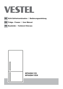 Bedienungsanleitung Vestel NFK42041 EDX Kühl-gefrierkombination