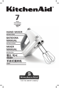 Manual KitchenAid KHM720 Misturador da mão