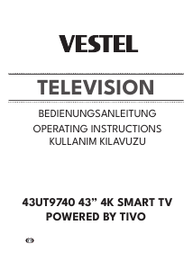 Kullanım kılavuzu Vestel 43UT9740 LED televizyon