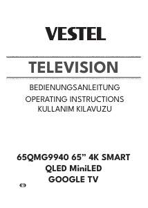 Bedienungsanleitung Vestel 65QMG9940 LED fernseher