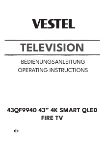 Bedienungsanleitung Vestel 43QF9940 LED fernseher